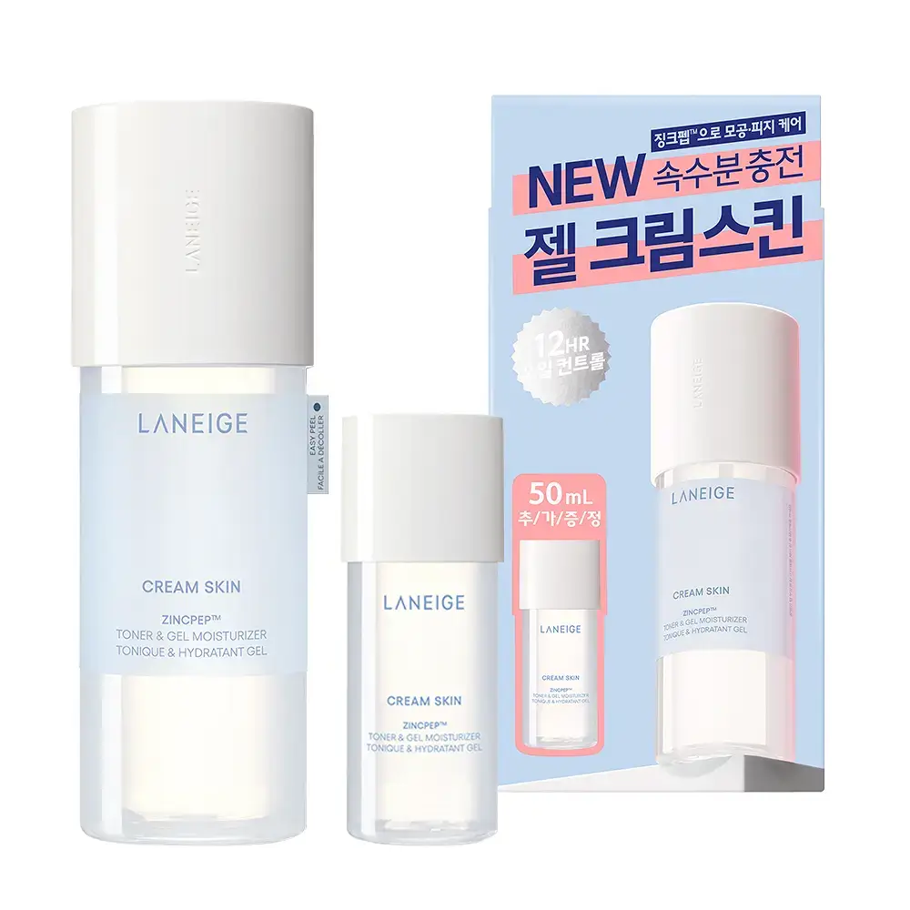 [수부지/기름종이 토너] 라네즈 젤 크림 스킨 170ml 기획 (+50ml)